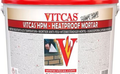 Chamotte mortar essential for the construction of heating appliances
